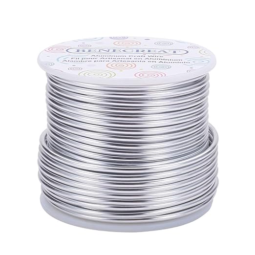 BENECREAT 10 Gauge Jewelry Craft Aluminum Wire 80 Feet Bendable Metal Sculpting by BENECREAT