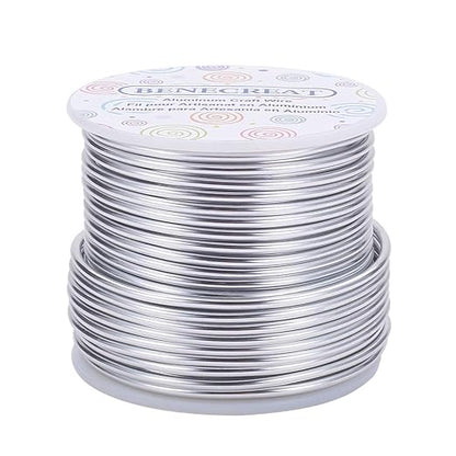 BENECREAT 10 Gauge Jewelry Craft Aluminum Wire 80 Feet Bendable Metal Sculpting by BENECREAT