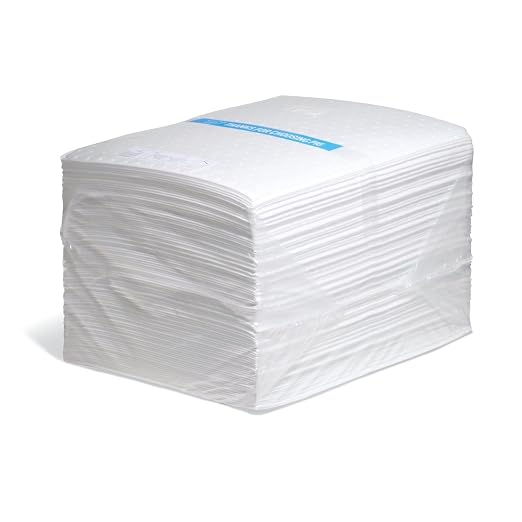 PIG Oil Mat - Oil-Only Absorbent Mat Pad - 100 Pads per Bag - 15" x 20" Pad - - Image 2