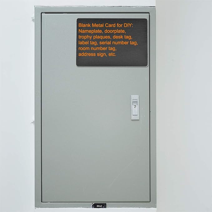 uxcell Blank Metal Card 100x60x1mm Anodized Aluminum Plate - Image 4
