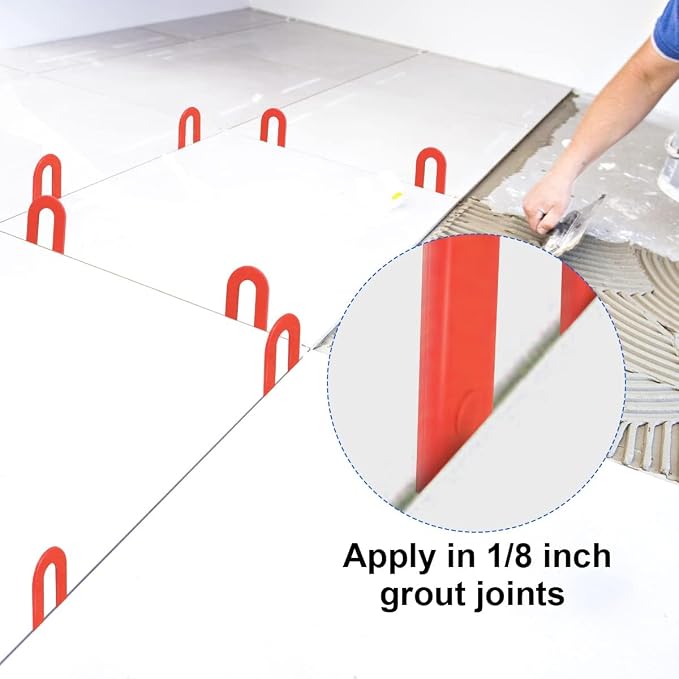 DGSL Tile Leveling System Tile Spacers 1/8 Inch, 500 pieces Horseshoe Shim U - Image 5
