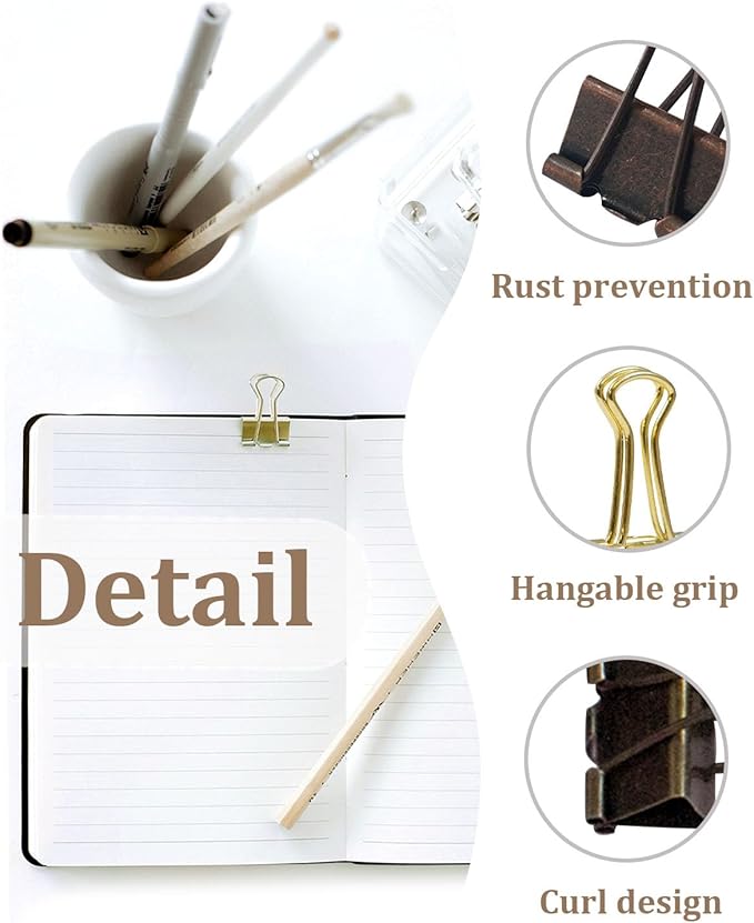 Mini Binder Clips 0.75in 24-Pack - Image 2