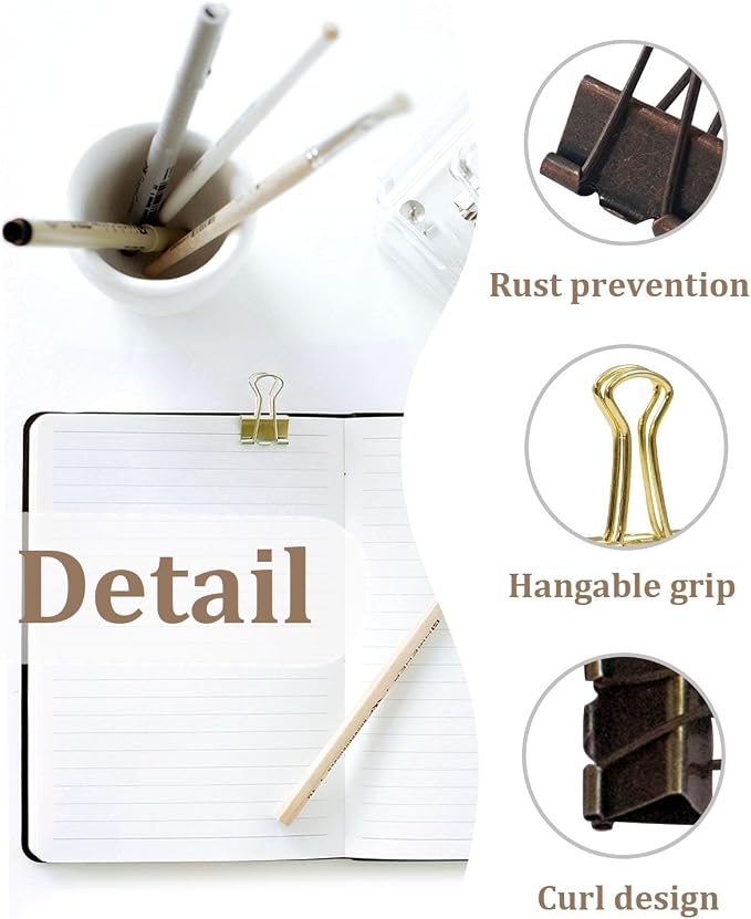 Standard Binder Clips 1in 24-Pack - Image 2