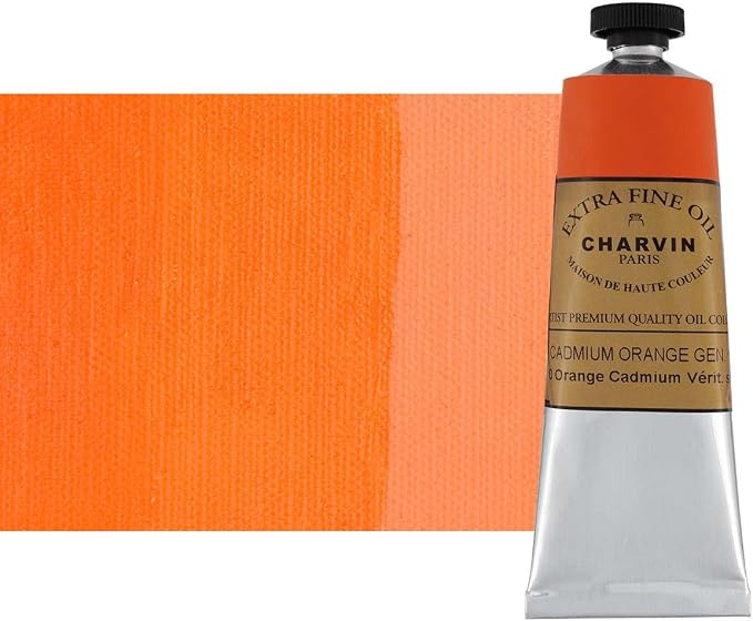 Charvin Extra Fine Oil Paint, Cadmium Scarlet 60 mL by Unknown