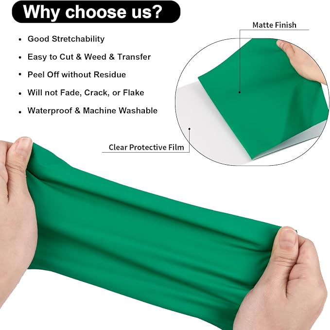 VINYL FROG Heat Transfer Vinyl Roll HTV Vinyl - Image 2
