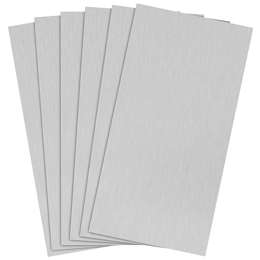 Welding Kit - 6Pack 6061 T651 Aluminum Sheet Metal 3" X 6" X 1/8 Inch Flat by Lswteiz