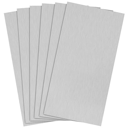 Welding Kit - 6Pack 6061 T651 Aluminum Sheet Metal 3" X 6" X 1/8 Inch Flat by Lswteiz