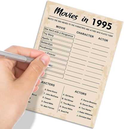 QUPT 30th Birthday Party Games, Movies in 1995 Games, Birthday Party Supplies - Image 4