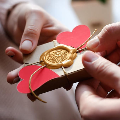 500 Pcs Octagon Sealing Wax Beads Gold Wax Seal Beads - Image 5