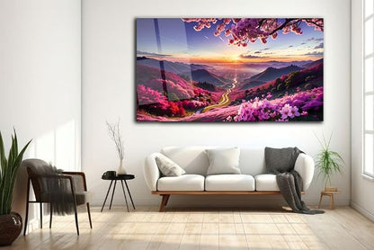 SpiritualHands Scenery Tempered Glass Wall Art Painting - Image 3