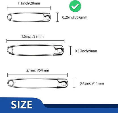 ZIPCCI 1000 Pcs 1.1 inch Nickel Plated Mini Safety Pins - Image 3