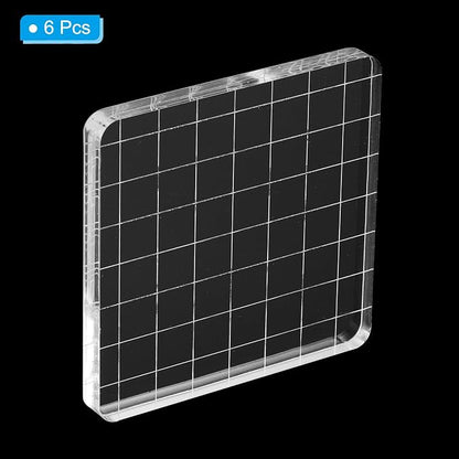PATIKIL 3"x3" Acrylic Stamp Block - Image 3