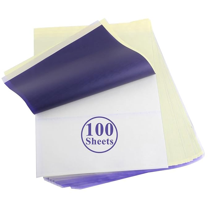 100 Sheets Tattoo Transfer Paper A4 Size Professional Thermal Stencil Paper by YONGDA