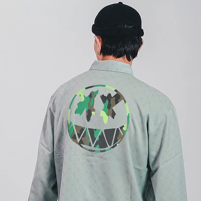 Guangyintong Camouflage Green Heat Transfer Vinyl HTV Rolls, Stretchy Thin Soft - Image 2