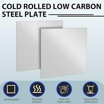 1 Pcs 16 Gauge 8 x 8 Inch Metal Steel Sheet Steel Plate Mild Carbon Cold Rolled - Image 4