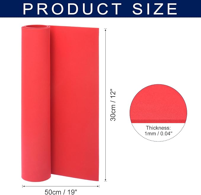 MECCANIXITY Foam Sheets Crafts 19x12 Inch 1mm EVA Craft Foam Paper Foam Sheets - Image 2