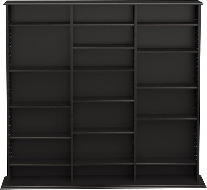 Prepac 3 Column Tall Media Storage Cabinet, Display Cabinet, Blu-rays - Image 6