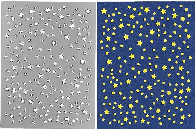 Stars Background Cutting Dies, Five Pointed Stars Die Cuts Metal Embossing - Image 6