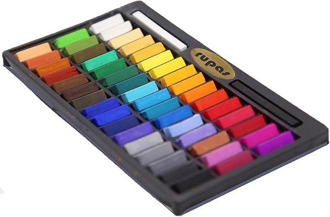 Rupas Soft Dry Pastel 48 Color Set Square Chalk - Image 2