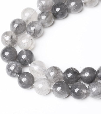 32pcs 12mm Natural Grey Cloud Crystal Stone Beads - Image 4