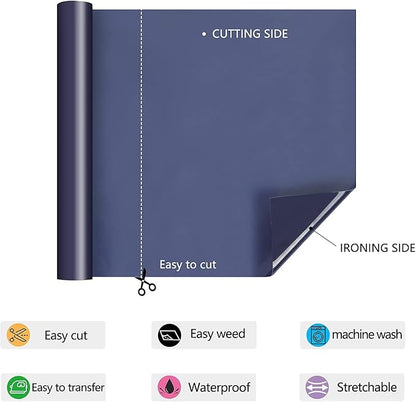 HTV Iron on Vinyl 12Inch by 12ft Roll Heat Transfer Vinyl - Image 2