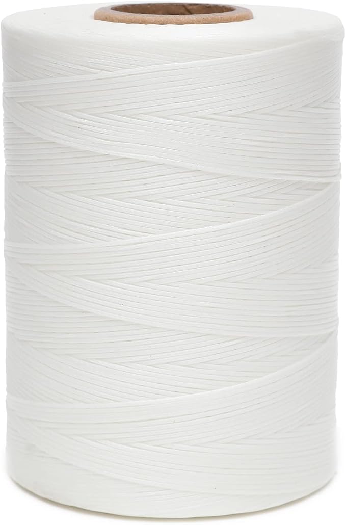 Waxed Thread, 852Yds 150D 0.8mm Flat Polyester Wax Thread by EXKALAFUL