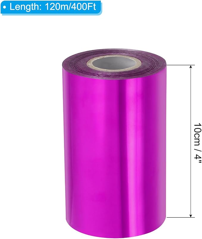 PATIKIL 4"x400Ft Hot Stamping Foil Paper, Heat Transfer Hot Stamping Paper Foil - Image 2