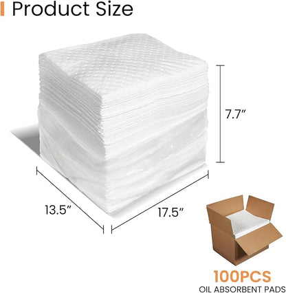 Smaafit Oil Absorbent Pads Heavyweight Dimpled Pad Garage Accessories, Oil-Only - Image 2