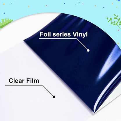 ROFISUESheet MetallicFoil HeatTransferVinyl 12Inch*6Ft BundleChrome HTV - Image 3