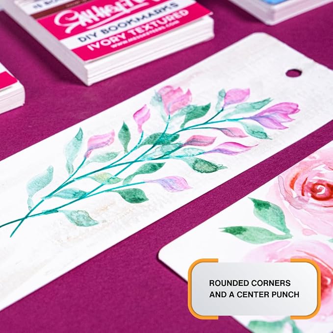 300 GSM Textured Ivory Bookmark Sketchpads - Image 2