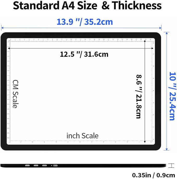 Zocelight Rechargeable A4 Tracing Light Box - Image 7