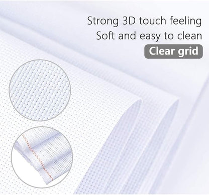 Cross Stitch Aida Fabric 14 Count, 59 by 39 Inch Large Size, Classic Reserve - Image 3