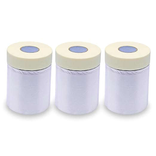 Lichamp Plastic Cover for Painting, Pre-Taped Masking Film, 22 inch x 30 Yard x by Lichamp