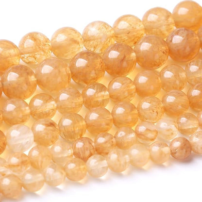 32PCS 12MM Tea Watermenlon Stone Beads Energy Healing Beads by JIANJING