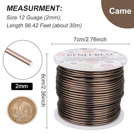BENECREAT 9 12 17 18 20 22 Gauge Aluminum Wire Anodized Jewelry Craft Making - Image 2