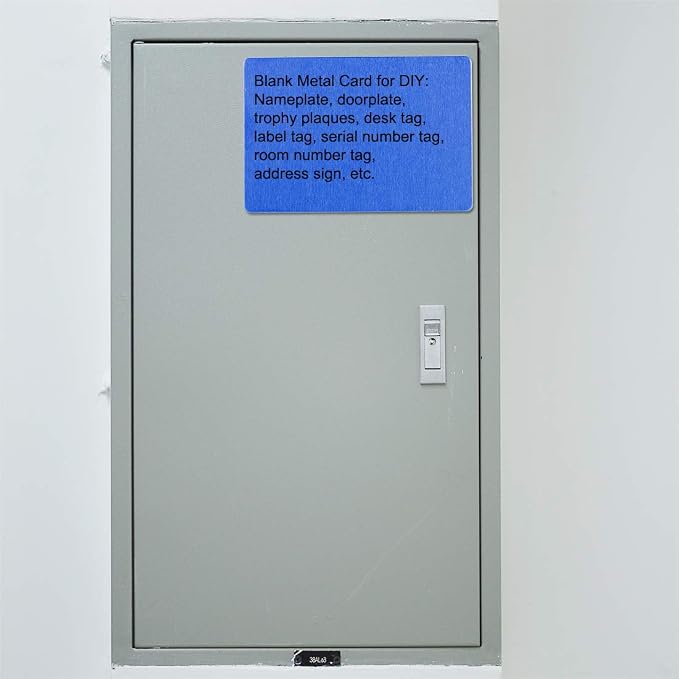 uxcell Blank Metal Card 80x50x0.8mm Anodized Aluminum Plate - Image 4