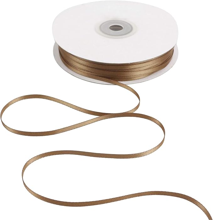 HUIHUANG Solid Color Satin Ribbon 1/8 inch x 100 Yards Roll Ribbon by HUIHUANG