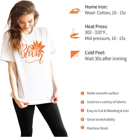 VINYL FROG Heat Transfer Vinyl Roll HTV Vinyl - Image 8
