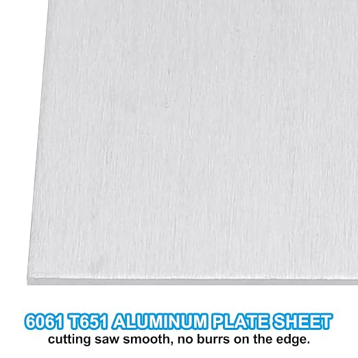 PATIKIL 6061 T651 Aluminum Sheet Metal 12 x 12 x 1/32 Inch 2Pcs Flat Plain - Image 4