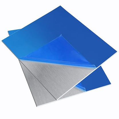 2 Pieces 6061 T651 Aluminum Sheet Metal 12 x 12 x1/8 Inch Thickness Rectangle by iteshuai