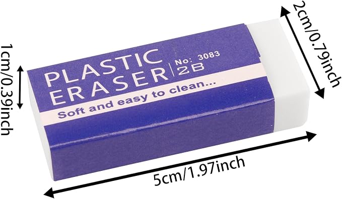 10 Pack Pencil Erasers, and Durable Erasers - Image 3