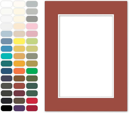 Poster Master Terracotta Matboard – 4-Ply Acid-Free Picture Mat Board by PosterMaster
