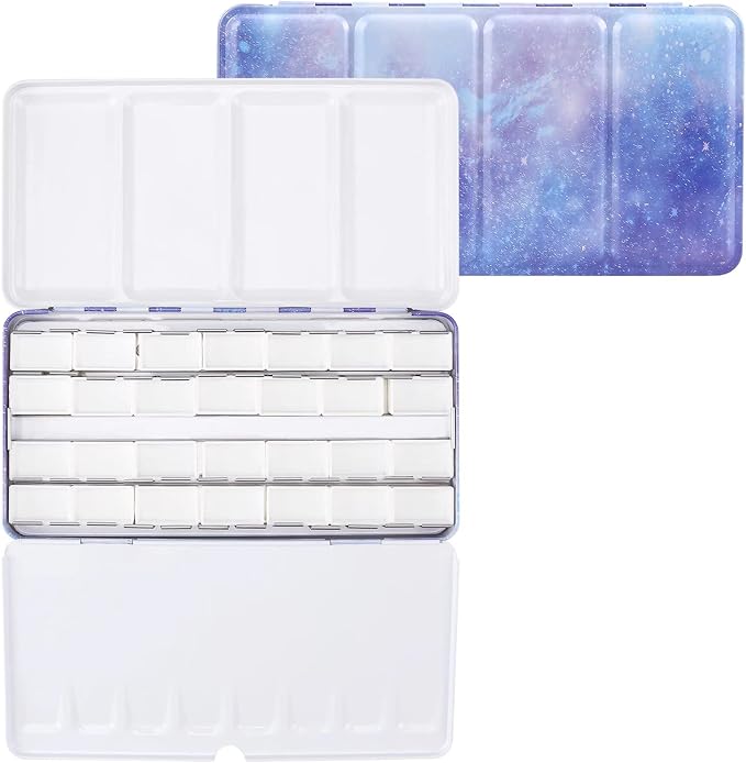 LOONENG Empty Watercolor Palette, Empty Watercolor Tin - Image 2