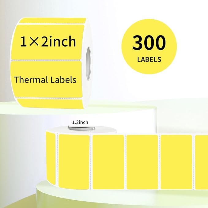 2x1 Inch Thermal Labels, Waterproof Thermal Printer Stickers, Self-Adhesive - Image 3
