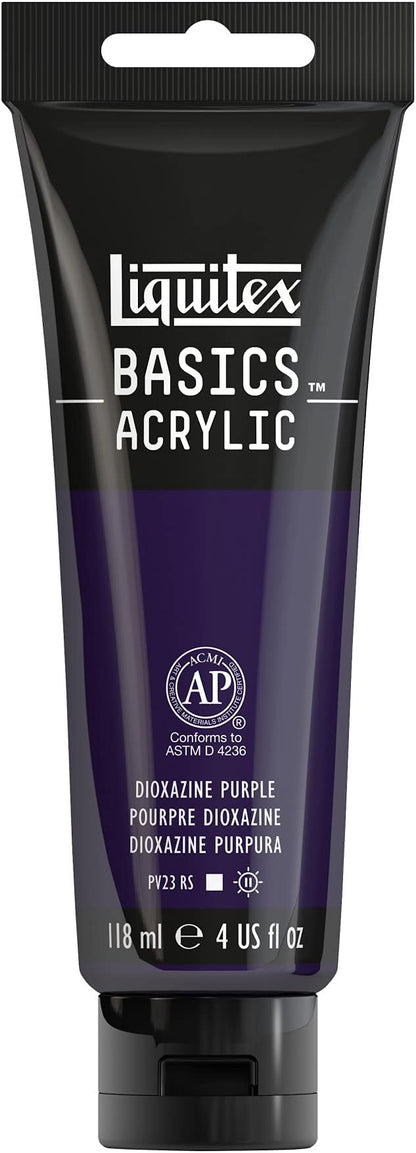 Liquitex BASICS Acrylic Paint, 118ml Tube, Dioxazine Purple by Liquitex