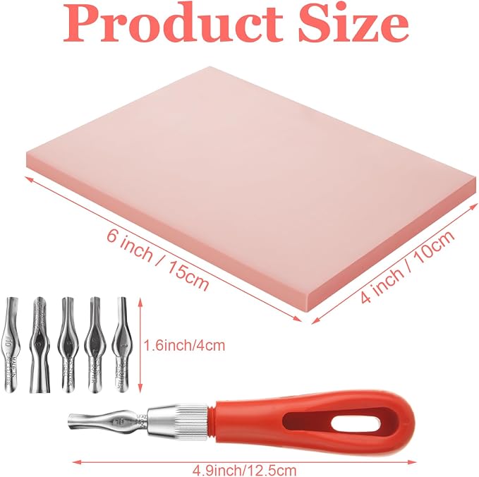 15 Pack Rubber Linocut Kit - Image 2