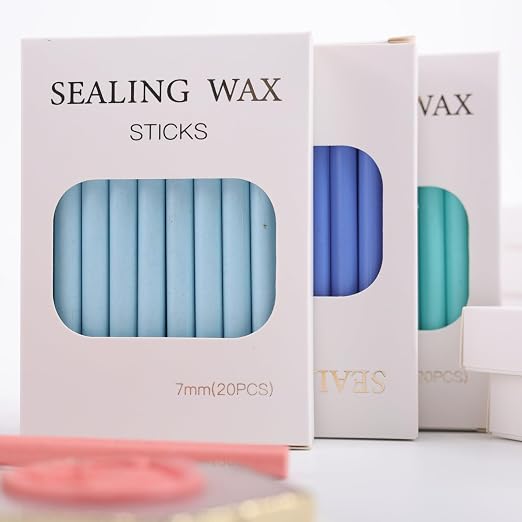 Dust Blue Wax Seal Sticks, ONWINPOR 20pcs Glue Gun Wax Sealing Sticks - Image 3