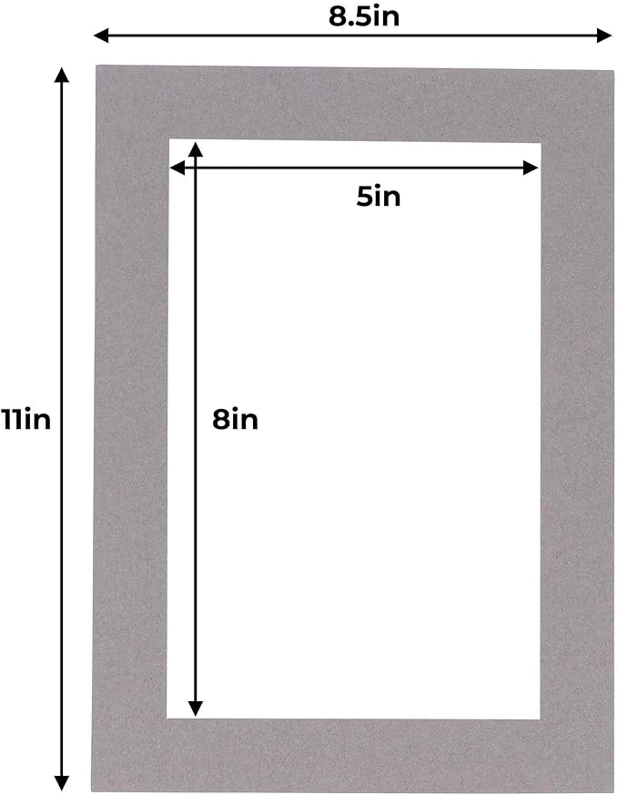 5.5x8.5 Mat for 8.5x11 Frame - Image 3