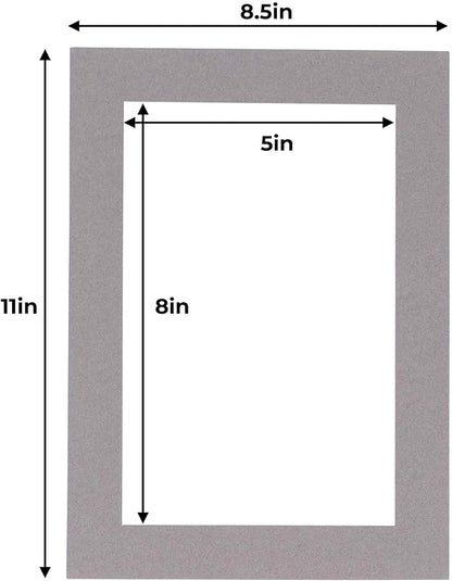 5.5x8.5 Mat for 8.5x11 Frame - Image 3