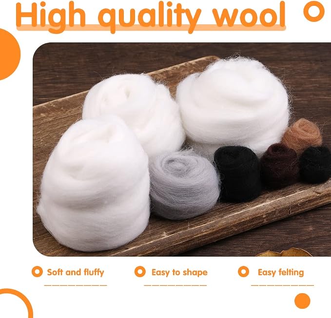 Mayboos Needle Felting Kit, 3 Pieces Making Wool Needle Felting Starter Kit - Image 3